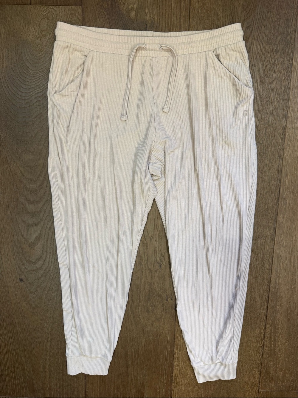 Tommy John Women's Brushed Ribbed Lounge Jogger Pant - Coconut Milk